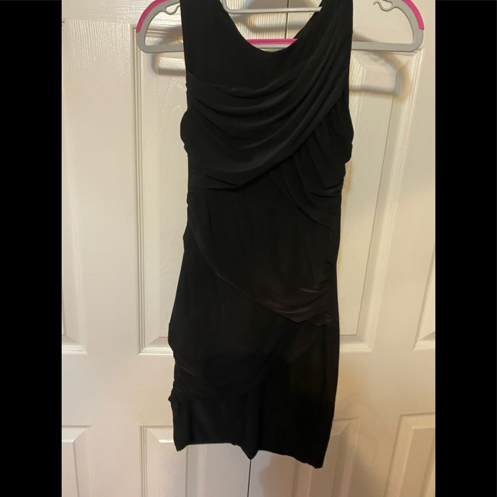 Black mini dress